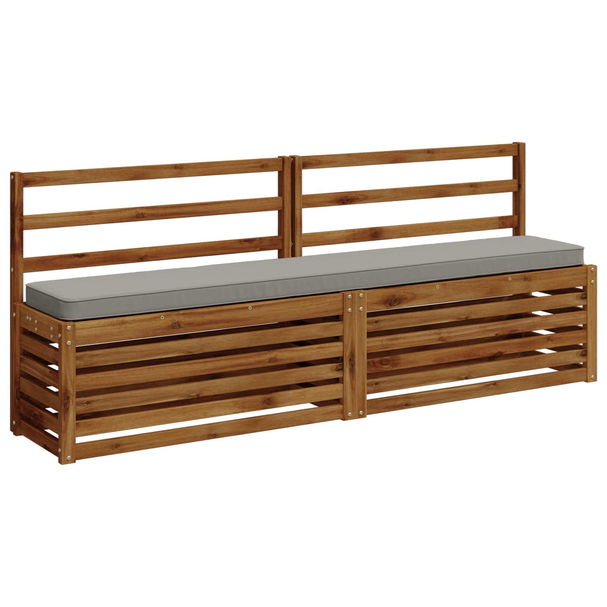 2-Piece Bench Cushions VUGHT 2 pcs 100% Polyester Grey 3