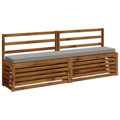 2-Piece Bench Cushions VUGHT 2 pcs 100% Polyester Grey 3
