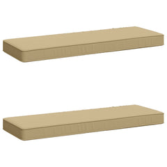 vidaXL 2-Piece Bench Cushions VUGHT 2 pcs 100% Polyester Beige 2