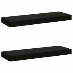 vidaXL 2-Piece Bench Cushions VUGHT 2 pcs 100% Polyester Black 2