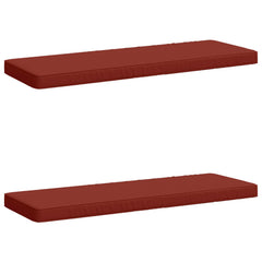 2-Piece Bench Cushions VUGHT 100% Polyester Red 2 pcs