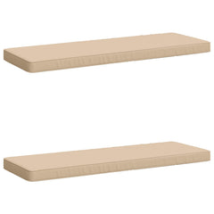 vidaXL 2-Piece Bench Cushions VUGHT 2 pcs 100% Polyester Cream 2