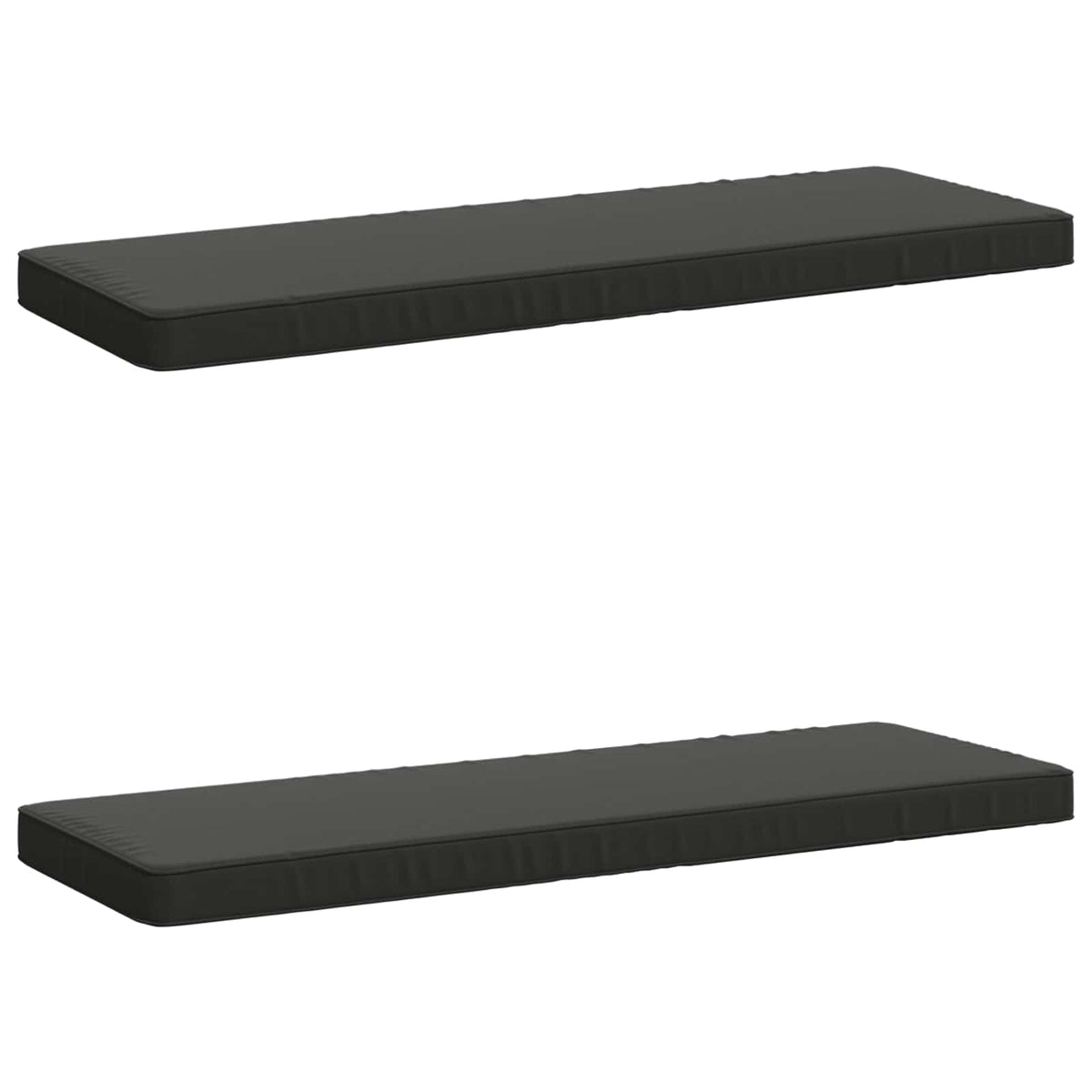vidaXL 2-Piece Bench Cushions VUGHT 2 pcs 100% Polyester Anthracite 2