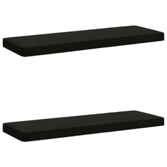 vidaXL 2-Piece Bench Cushions VUGHT 2 pcs 100% Polyester Black 2