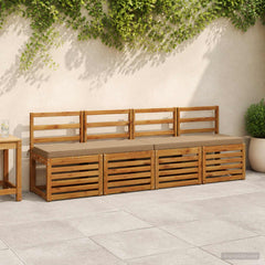 2-Piece Bench Cushions VUGHT 100% Polyester Red 2 pcs in Taupe (polyester)