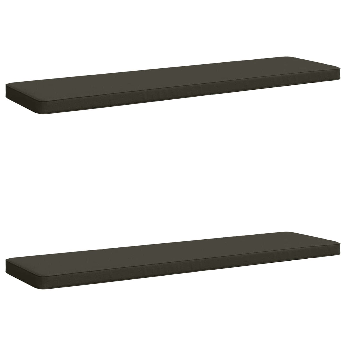 2-Piece Bench Cushions VUGHT 2 pcs 100% Polyester Anthracite 2