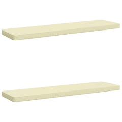 vidaXL 2-Piece Bench Cushions VUGHT 2 pcs 100% Polyester Cream 2