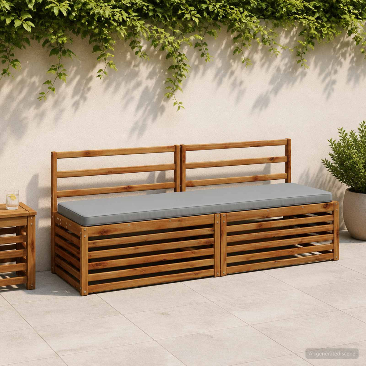 Bench VUGHT Polyester Grey