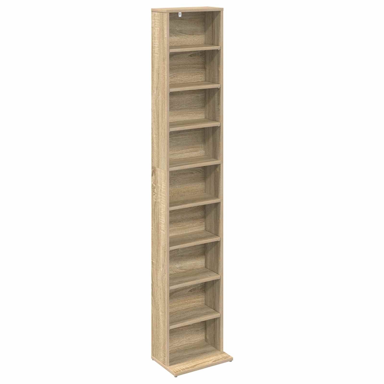 vidaXL CD Cabinet Sonoma Oak 33 x 23.5 x 175 cm Engineered Wood 2
