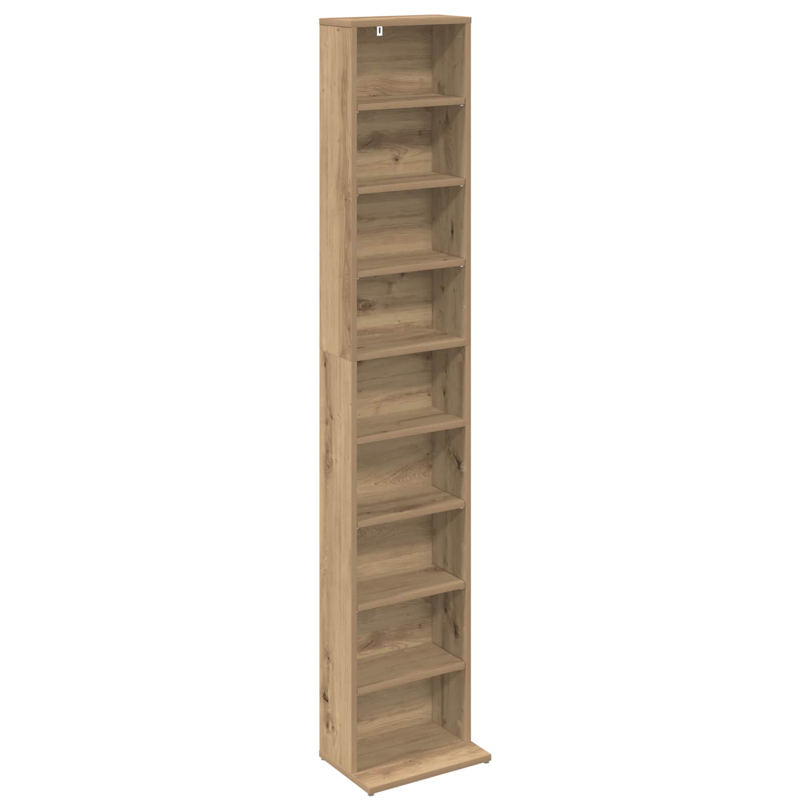 vidaXL CD Cabinet Artisan Oak 33 x 23.5 x 175 cm Engineered Wood 2