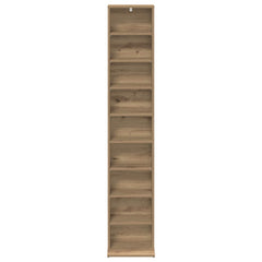 vidaXL CD Cabinet Artisan Oak 33 x 23.5 x 175 cm Engineered Wood 4