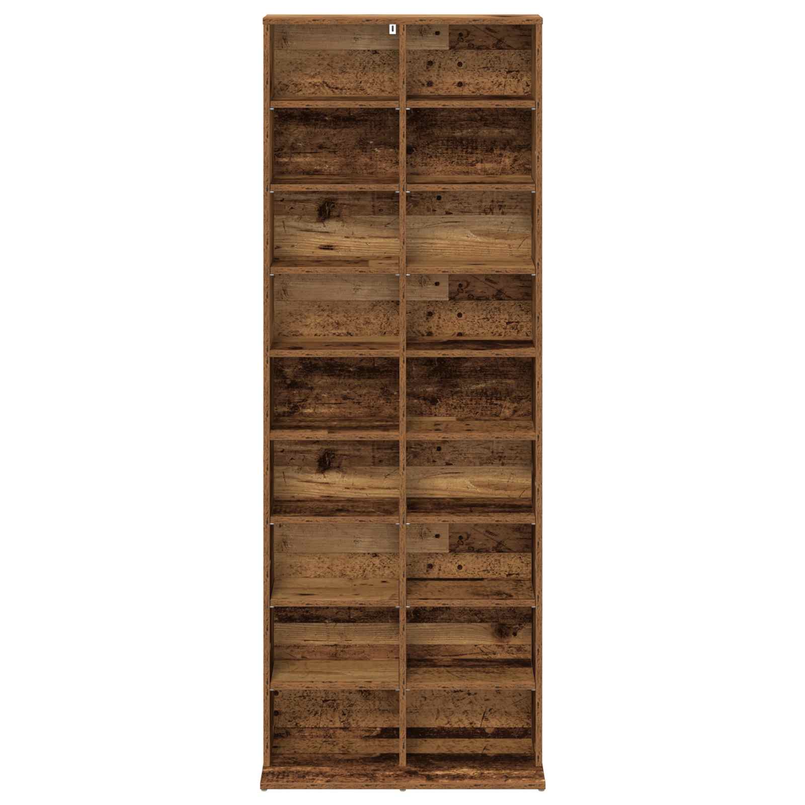 vidaXL CD Cabinet Old Wood 65 x 23.5 x 175 cm Engineered Wood 4