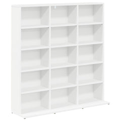 vidaXL CD Cabinet White 96 x 23.5 x 97.5 cm Engineered Wood 2