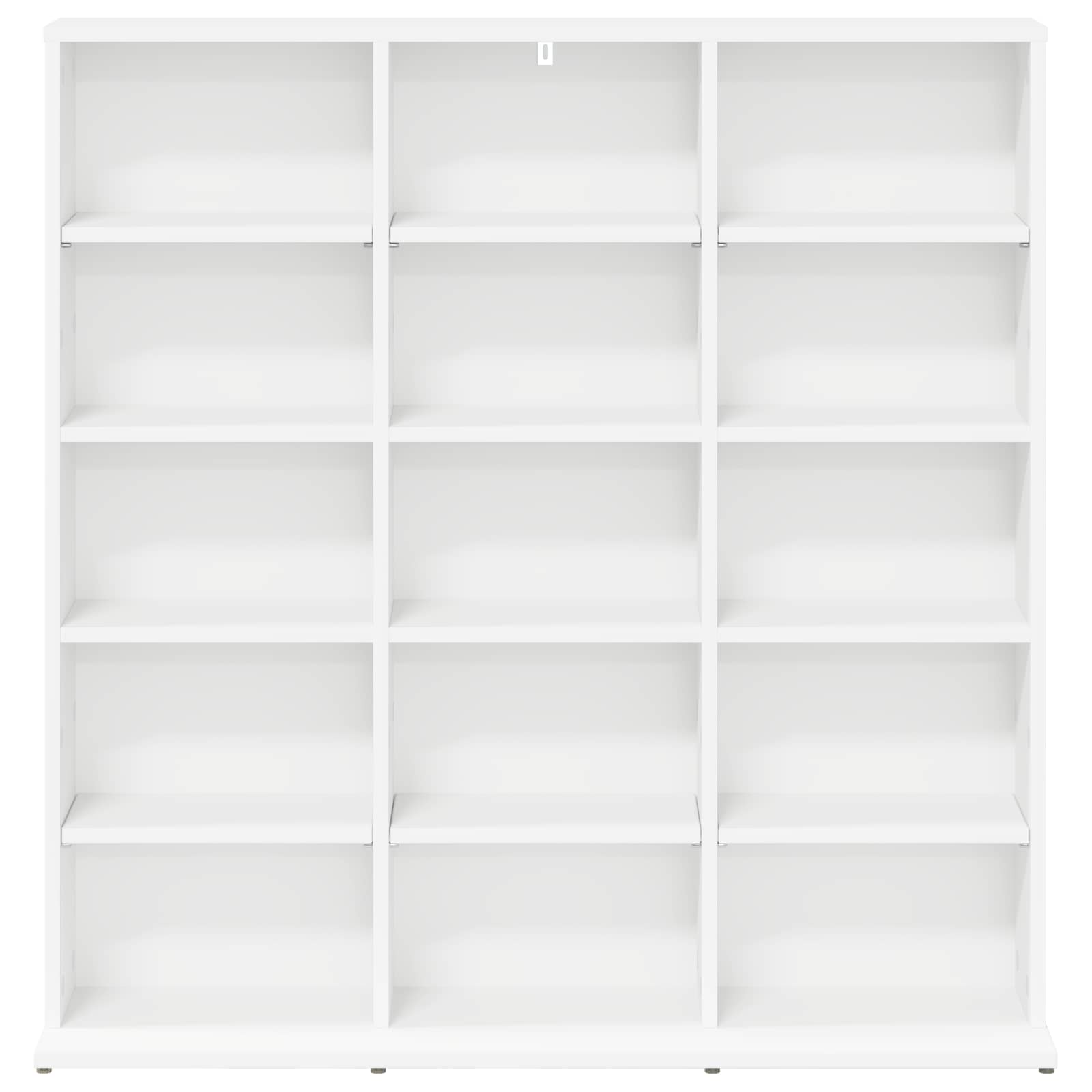 vidaXL CD Cabinet White 96 x 23.5 x 97.5 cm Engineered Wood 4