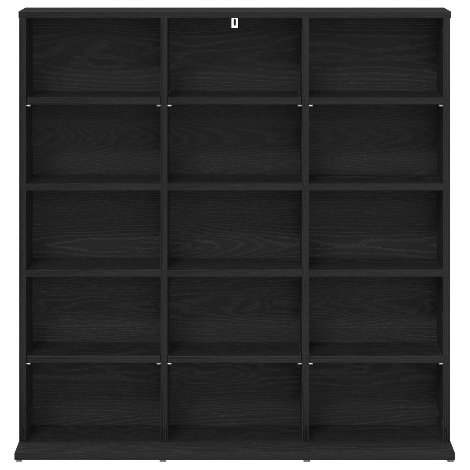 vidaXL CD Cabinet Black Oak 96 x 23.5 x 97.5 cm Engineered Wood 4