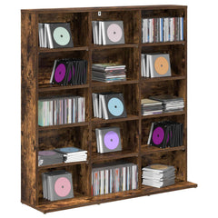 vidaXL CD Cabinet Smoked Oak 96 x 23.5 x 97.5 cm Engineered Wood 3