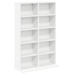 CD Cabinet 2 pcs White Engineered Wood, image 4