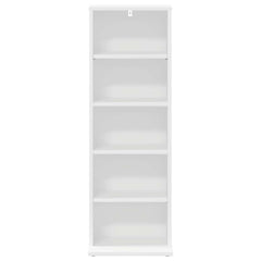 vidaXL CD Cabinet White 33 x 23.5 x 97.5 cm Engineered Wood 4