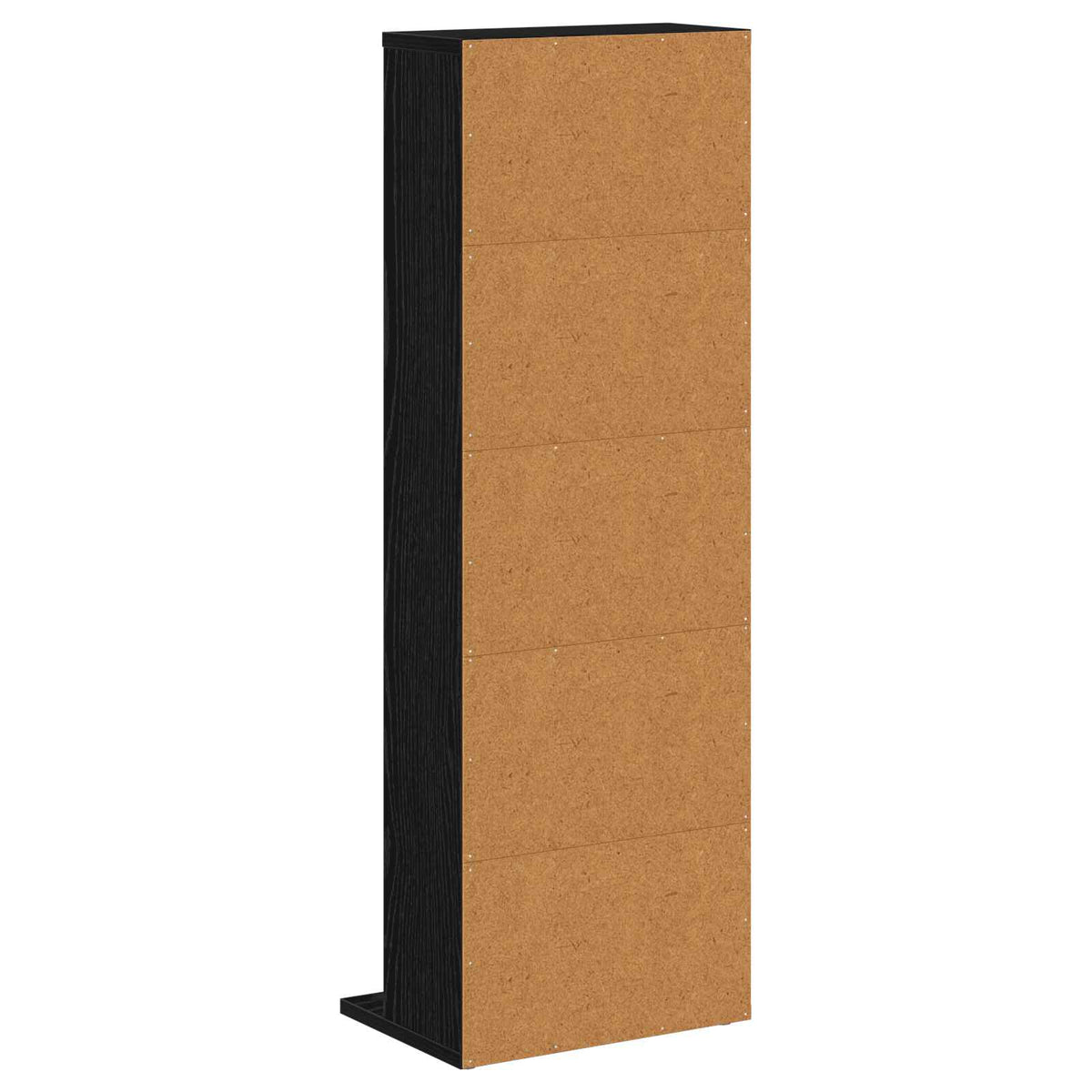 vidaXL CD Cabinet Black Oak 33 x 23.5 x 97.5 cm Engineered Wood 6