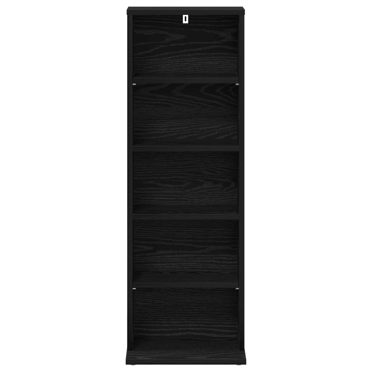 vidaXL CD Cabinet Black Oak 33 x 23.5 x 97.5 cm Engineered Wood 4