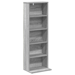 vidaXL CD Cabinet Grey Sonoma 33 x 23.5 x 97.5 cm Engineered Wood 2