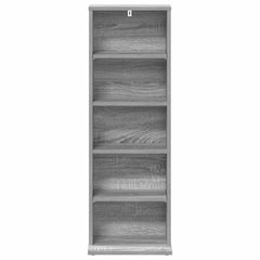 vidaXL CD Cabinet Grey Sonoma 33 x 23.5 x 97.5 cm Engineered Wood 4