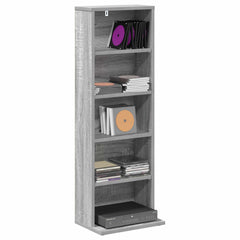 vidaXL CD Cabinet Grey Sonoma 33 x 23.5 x 97.5 cm Engineered Wood 3