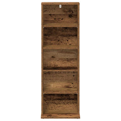 vidaXL CD Cabinet Oak Wood 33 x 23.5 x 97.5 cm Engineered Wood 4