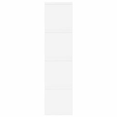 vidaXL CD Storage Rack 4 pcs White 40 x 17 x 17 cm Engineered Wood 6