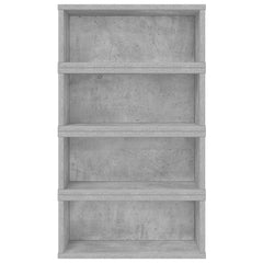 vidaXL CD Storage Rack 4 pcs Concrete Grey 40 x 17 x 17 cm 5