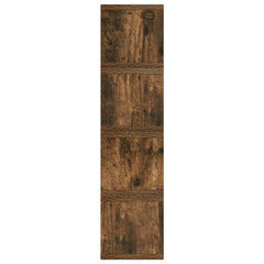 vidaXL CD Storage Rack 4 pcs Smoked Oak 40 x 17 x 17 cm 6