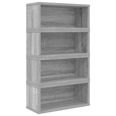 vidaXL CD Storage Rack 4 pcs Grey Sonoma 40 x 17 x 17 cm 4
