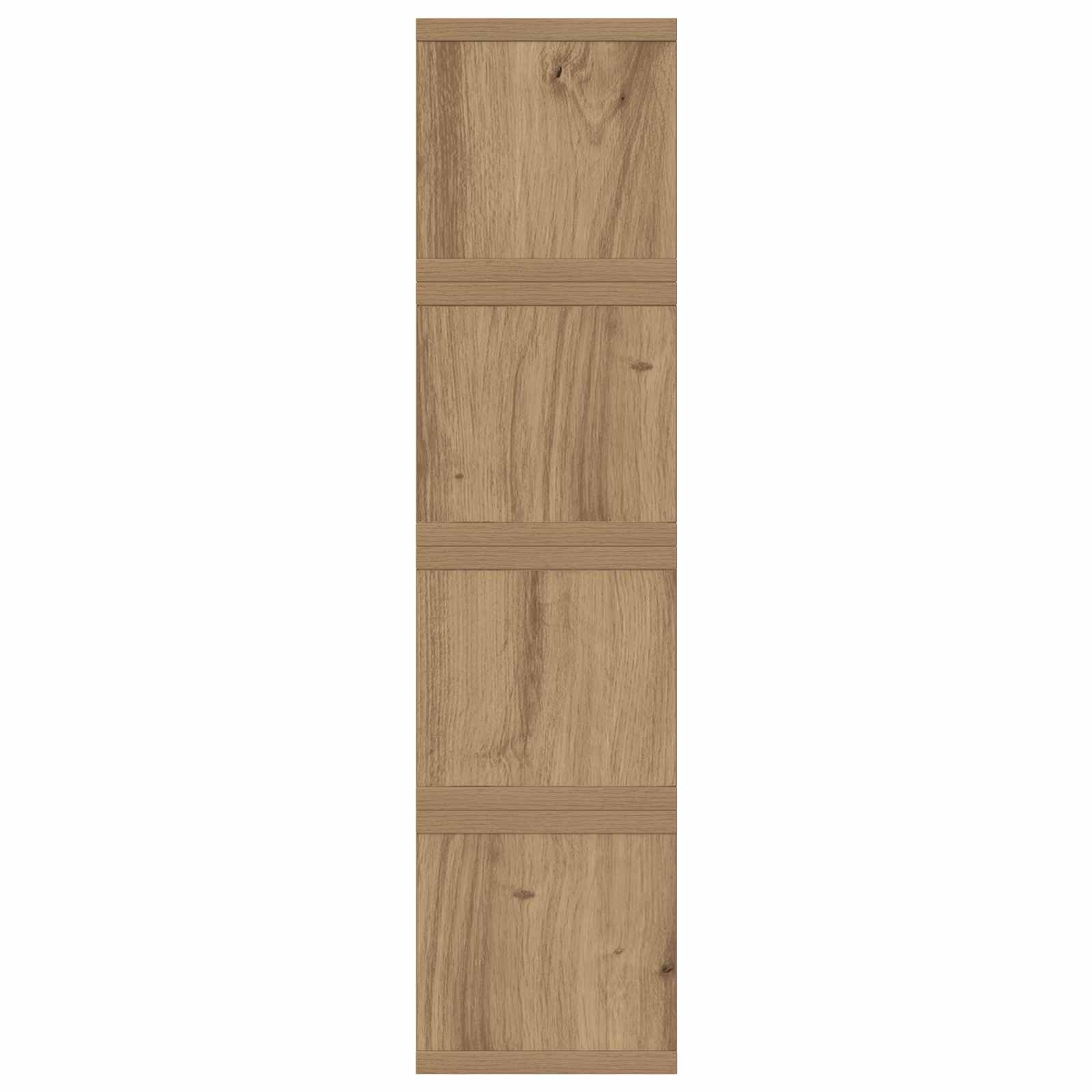 vidaXL CD Storage Rack 4 pcs Artisan Oak 40 x 17 x 17 cm 6