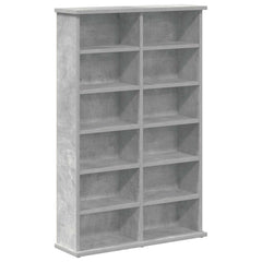 CD Cabinet 2 pcs Concrete Grey Engineered Wood, image 4