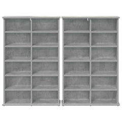 CD Cabinet 2 pcs Concrete Grey Engineered Wood, image 6