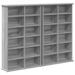 CD Cabinet 2 pcs Grey Sonoma Engineered Wood, image 2