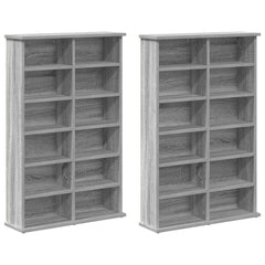 CD Cabinet 2 pcs Grey Sonoma Engineered Wood, image 5