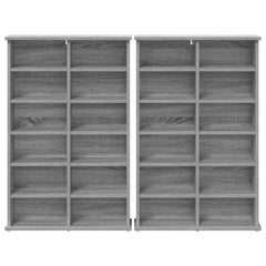 CD Cabinet 2 pcs Grey Sonoma Engineered Wood, image 6