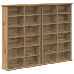 CD Cabinet 2 pcs Artisan Oak Engineered Wood, image 2