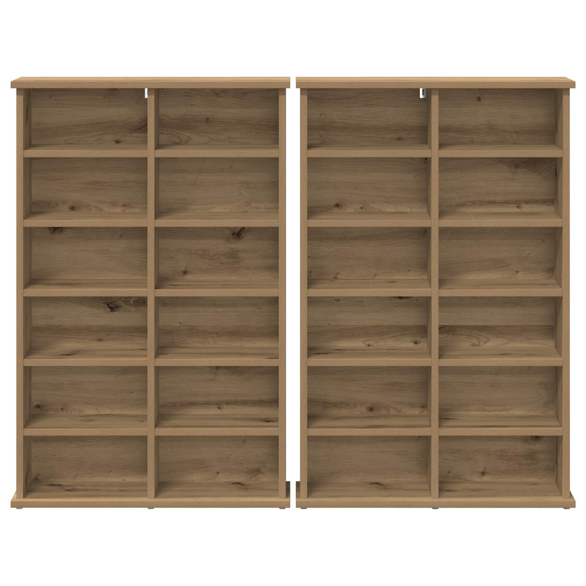 CD Cabinet 2 pcs Artisan Oak Engineered Wood, image 6