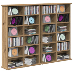 CD Cabinet 2 pcs Artisan Oak Engineered Wood, image 3