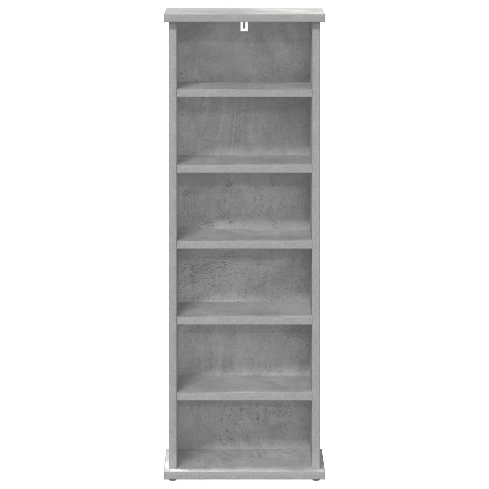 vidaXL CD Cabinet Concrete Grey 32 x 17 x 92 cm Engineered Wood 4