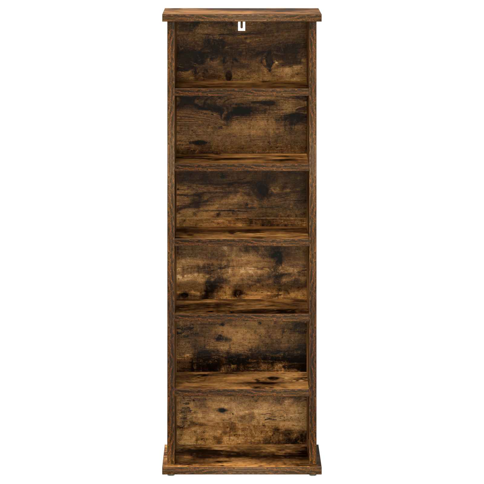 vidaXL CD Cabinet Smoked Oak 32 x 17 x 92 cm Engineered Wood 4