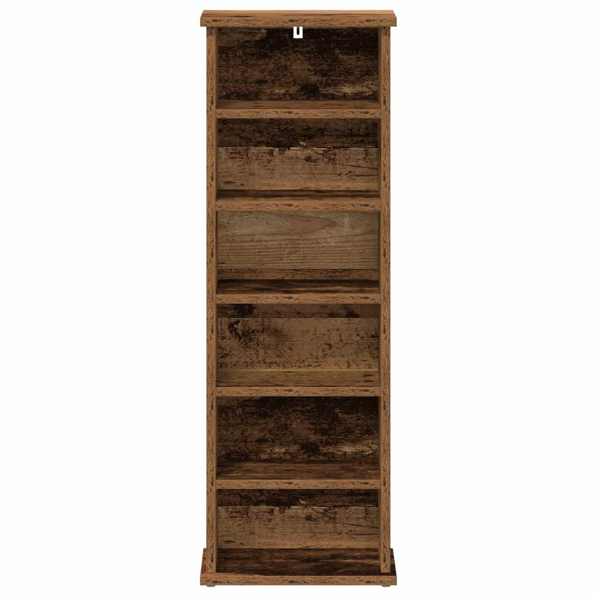vidaXL CD Cabinet Old Wood 32 x 17 x 92 cm Engineered Wood 4