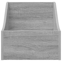 vidaXL LP Record Box Grey Sonoma 37 x 33 x 32 cm Engineered Wood 4