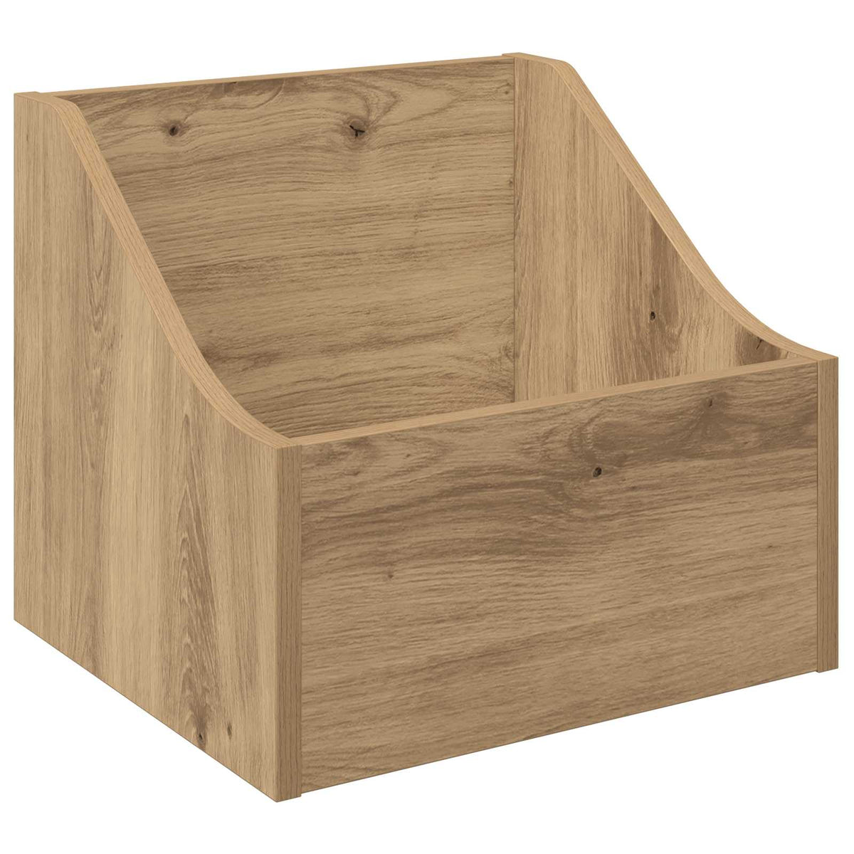 vidaXL LP Record Box 2 pcs Artisan Oak 37 x 33 x 32 cm Engineered Wood 4