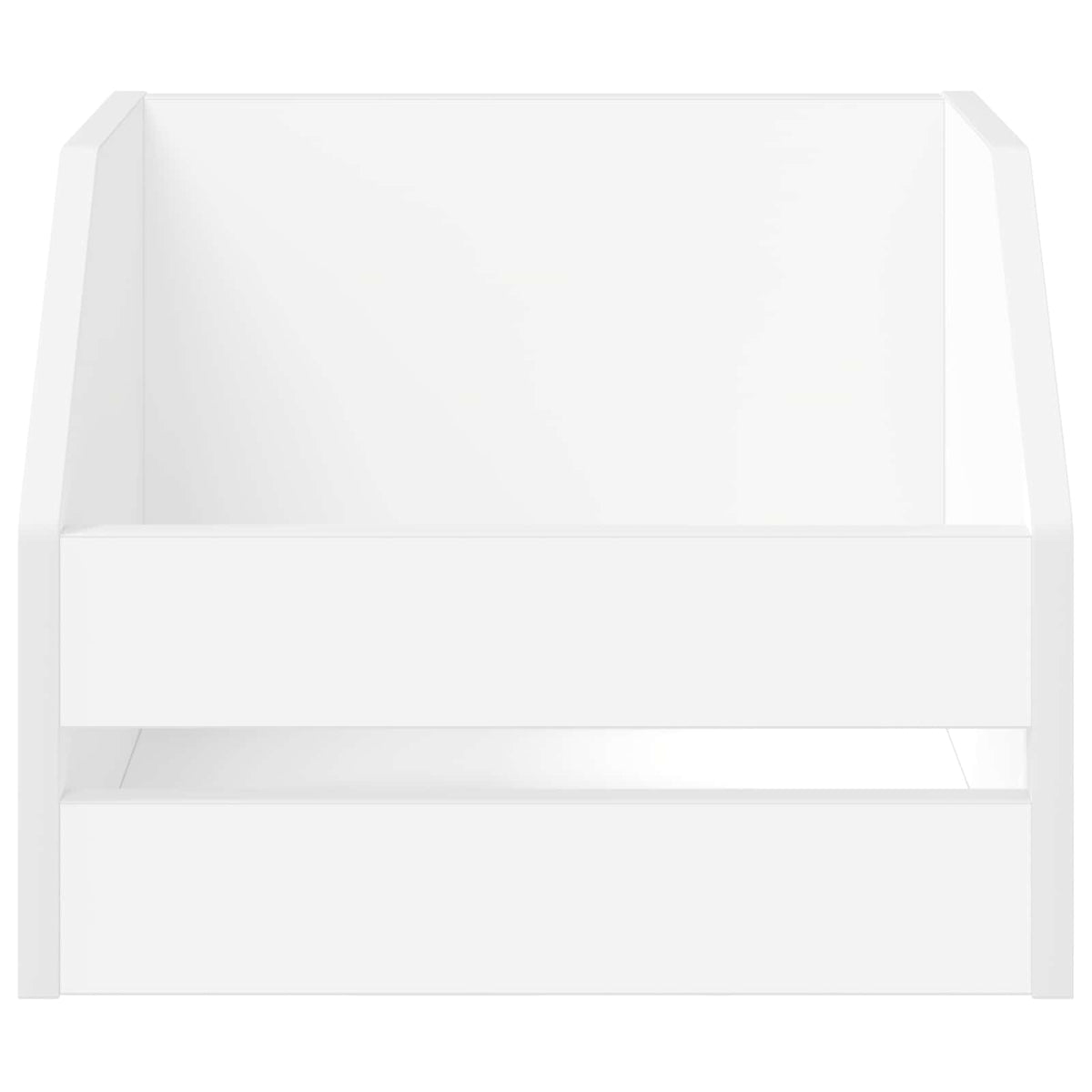 vidaXL Vinyl Album Box 2 pcs White 38 x 30 x 29 cm Engineered Wood 5