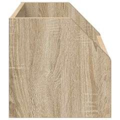 vidaXL Vinyl Album Box 2 pcs Sonoma Oak 38 x 30 x 29 cm 6