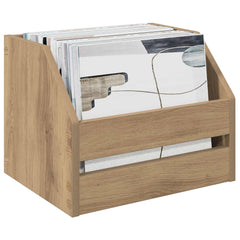 Vinyl Album Box 38 x 30 x 29 cm Engineered Wood Artisan oak