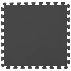 vidaXL Pool Ground Mat 16 pcs Ø 235 cm Round EVA Foam Black 4